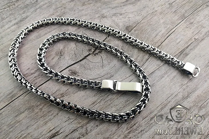 Серебряная цепь РАМЗЕС ручеёк