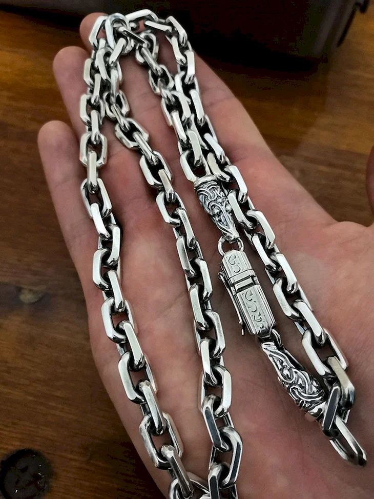Серебряная цепочка 150 граммовая Якорная