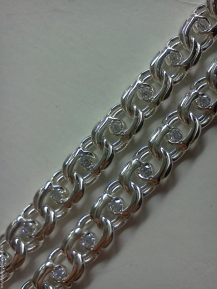 Серебро 925 цепь бисмарк