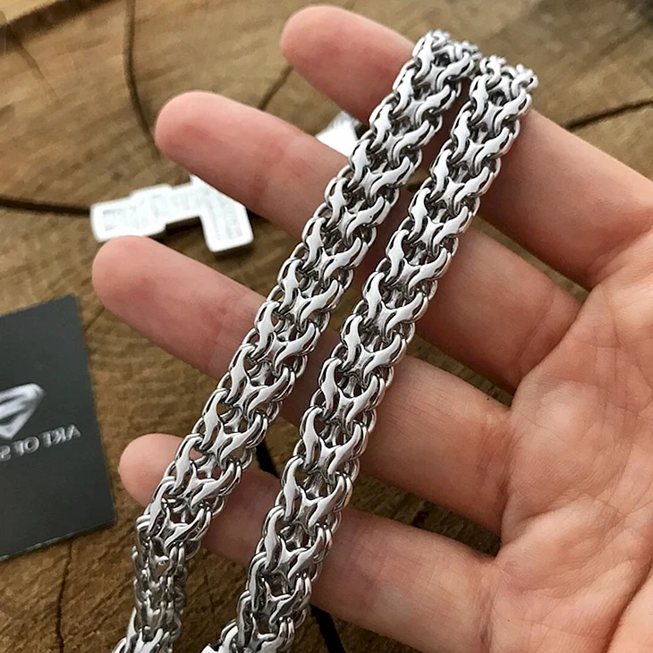 Серебро цепочка двойной мужской 16gr