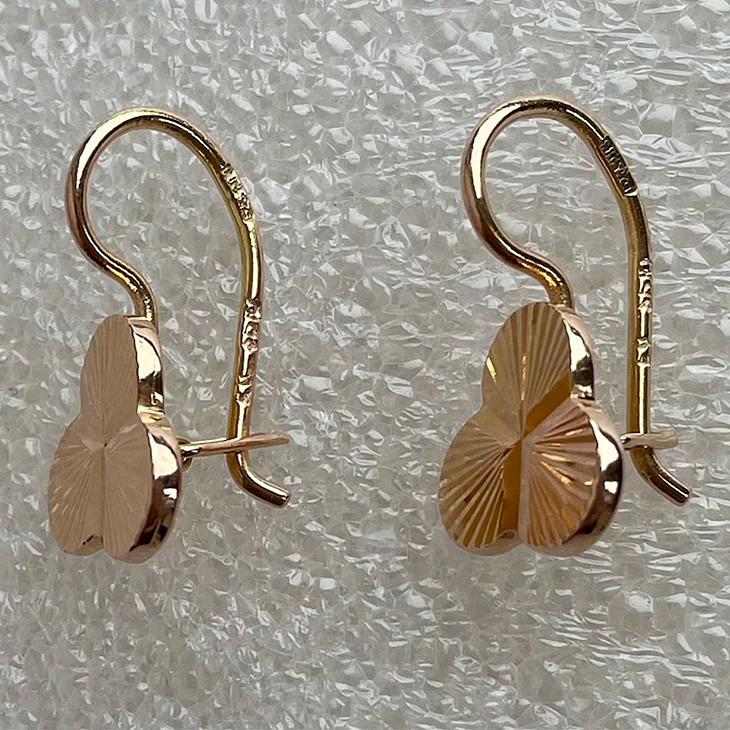 Серёжка золото 583 40 збной