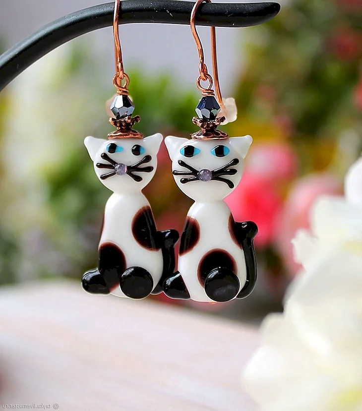 Сережки котики