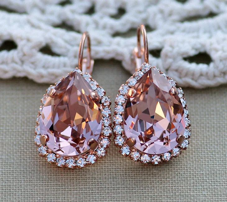 Сережки Swarovski Vintage Rose