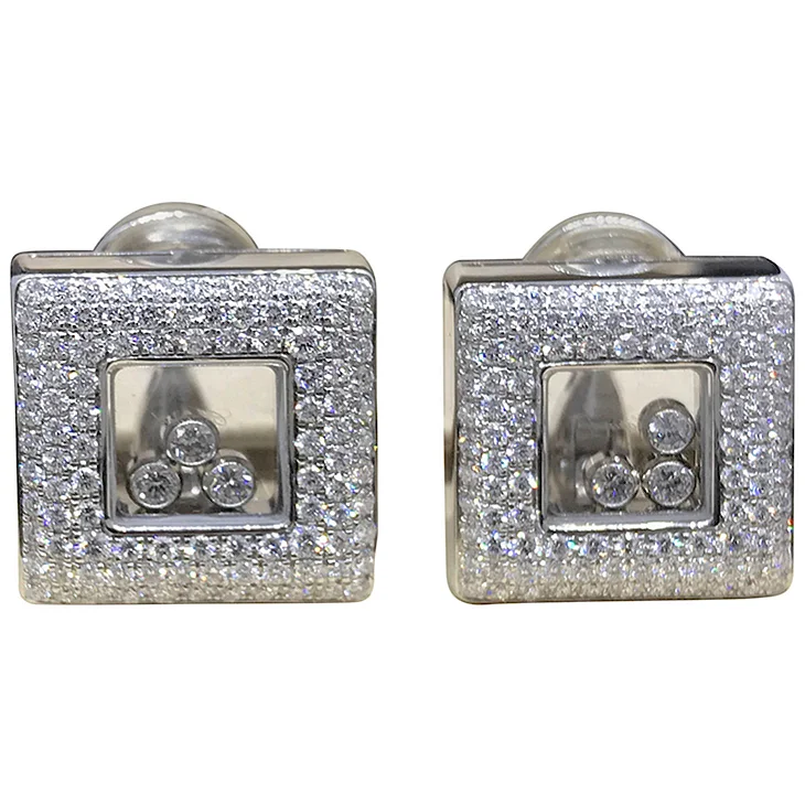 Серьги Chopard Happy Diamonds Squares