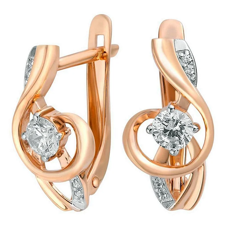 Серьги фианит с105061пв