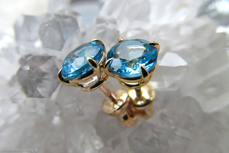 Серьги Golden Blues 215205 топаз