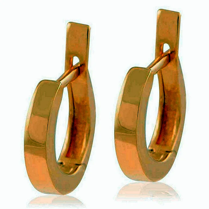 Серьги из красного золота 585 пробы