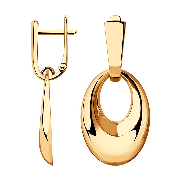 Серьги из золота артикул 028393