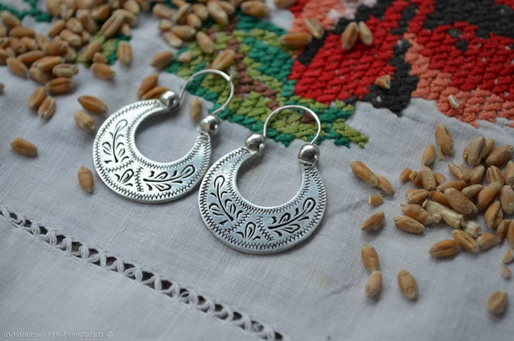 Серьги калачи