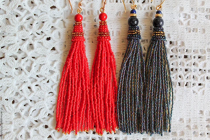 Серьги Кисточки