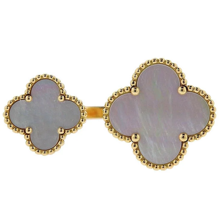 Серьги Клевер van Cleef