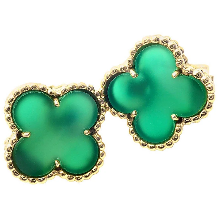 Серьги Клевер van Cleef