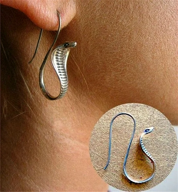 Серьги Кобра