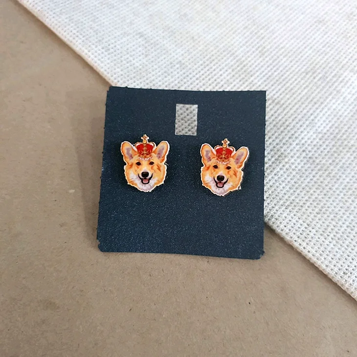 Серьги корги