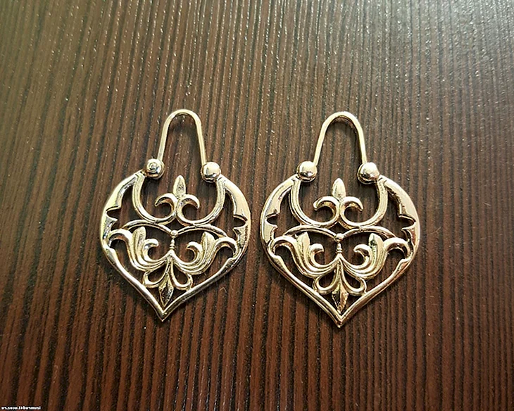 Серьги корона цыганские