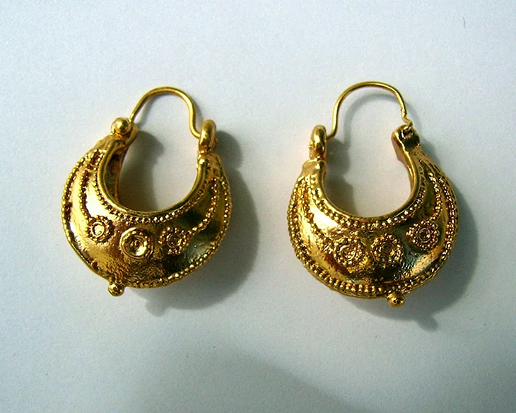 Серьги коронка