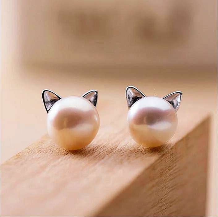 Серьги кошечки