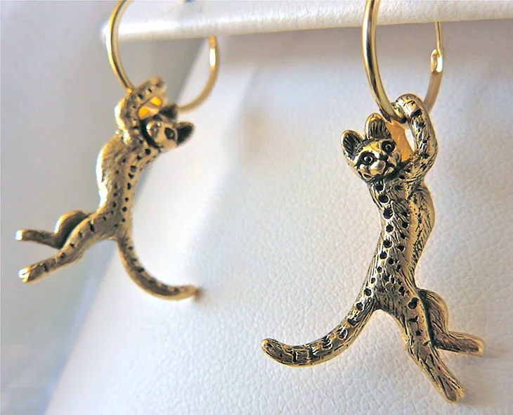 Серьги кошки