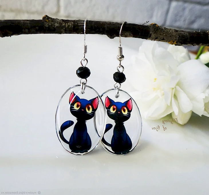 Серьги котики