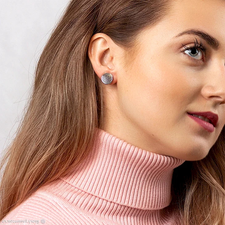 Серьги пуссеты sae885