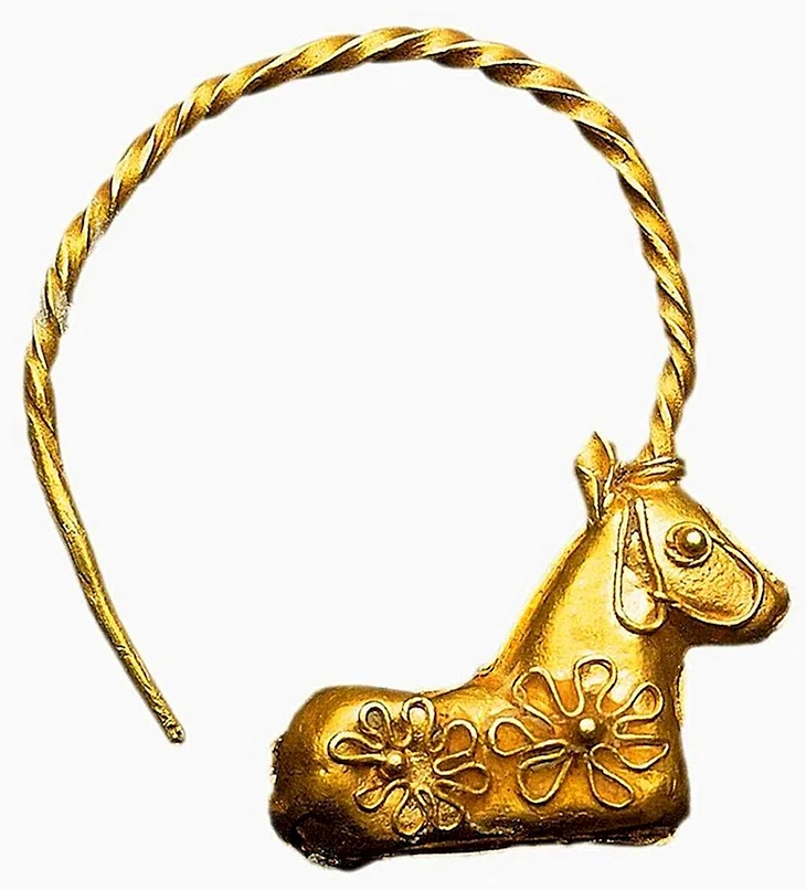 Серьги золото Скифы сарматы