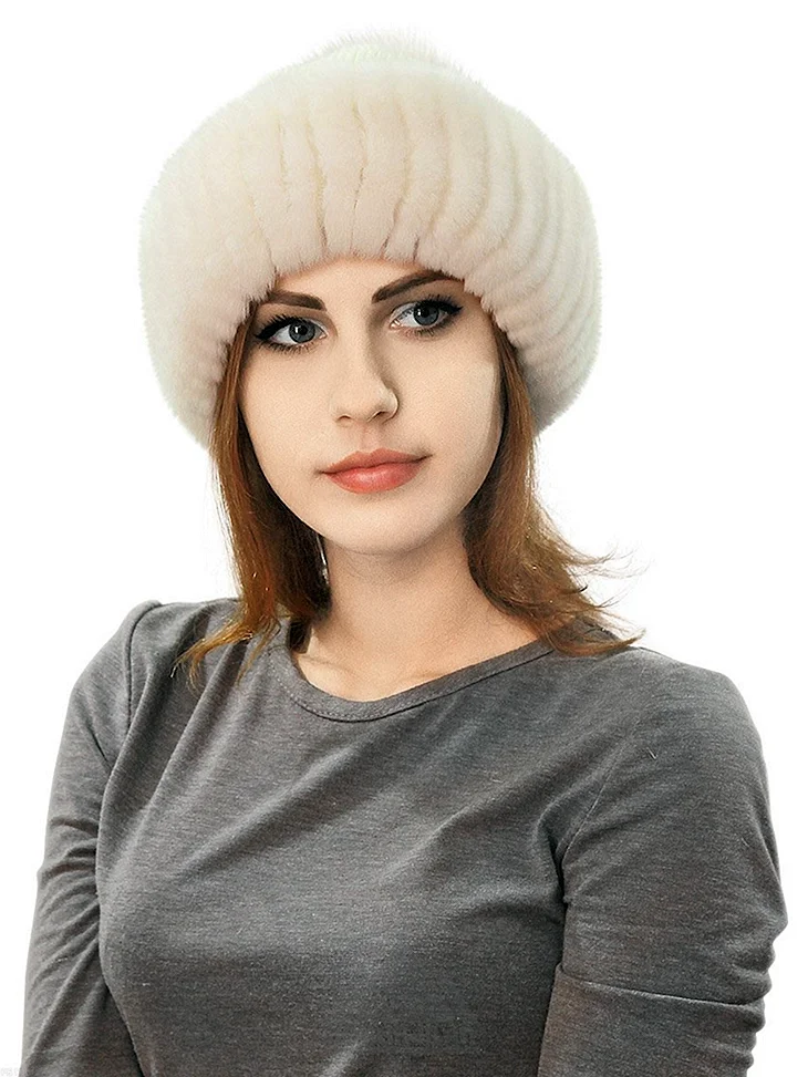 Шапка из кролика рекс