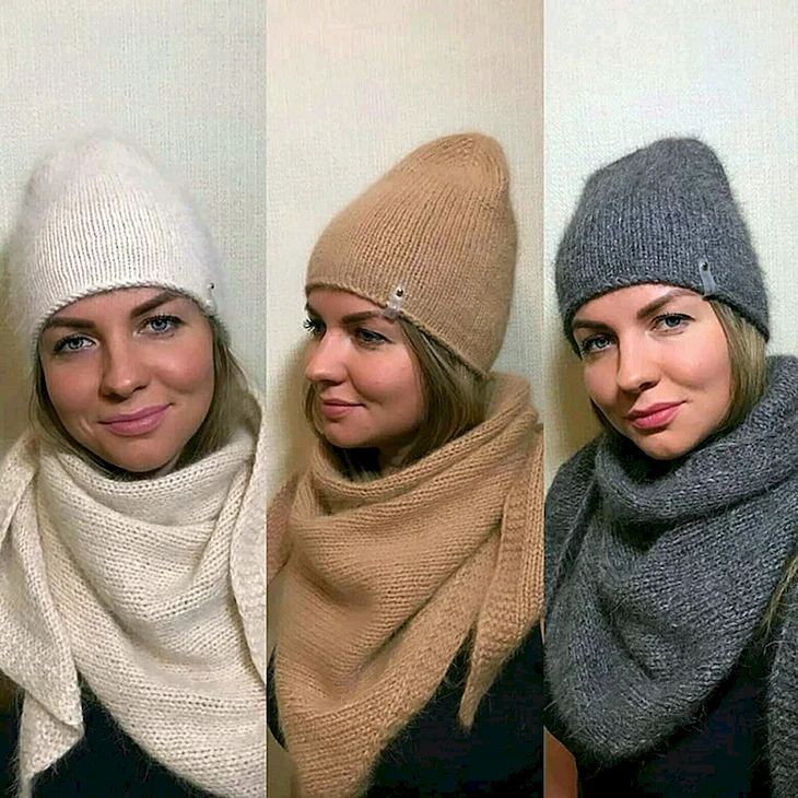 Шапка из шарфа