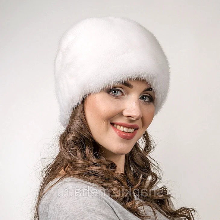 Шапка норка женская