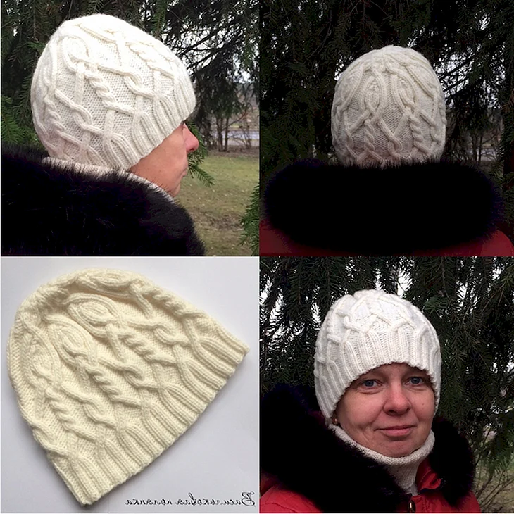 Шапки из Лана Голд 800 спицами