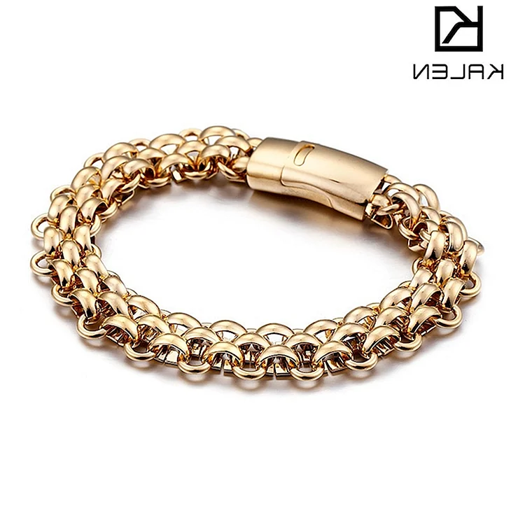 Stainless Steel золотой браслет