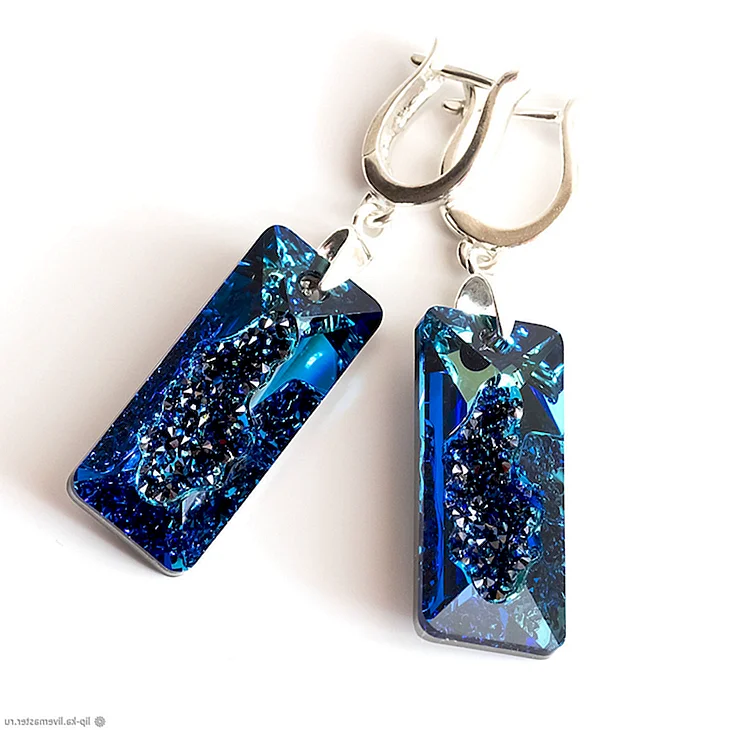 Swarovski rusfur серьги