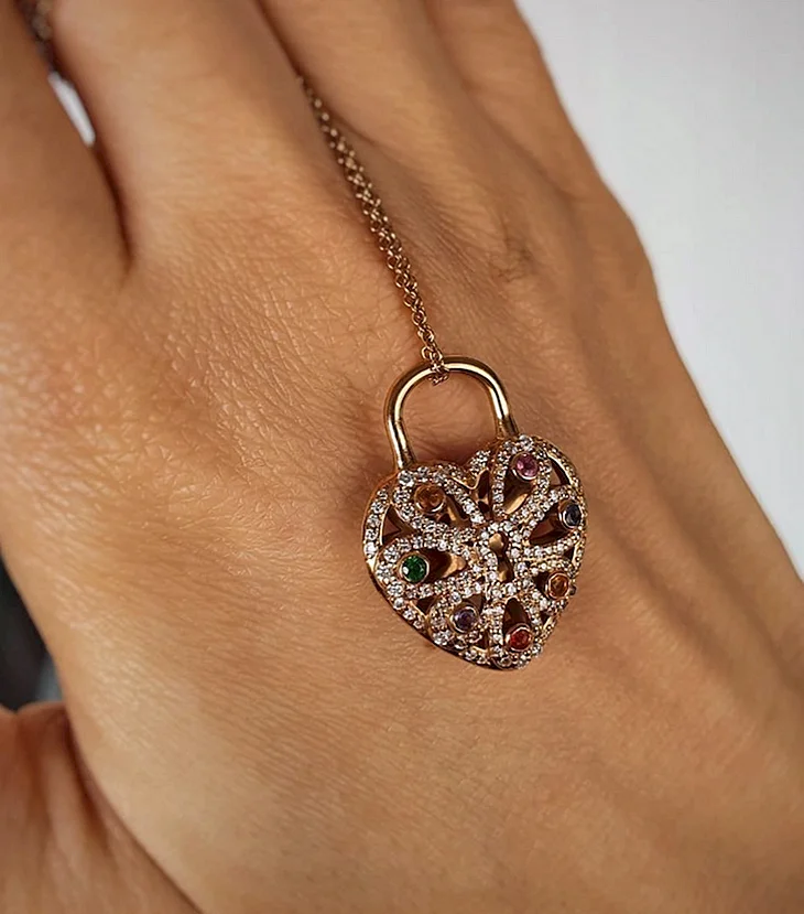 Тиффани Filigree Heart Pendant