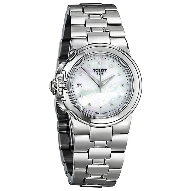 Tissot t-Sport White Dial Diamond Markers Ladies watch t0802101101600