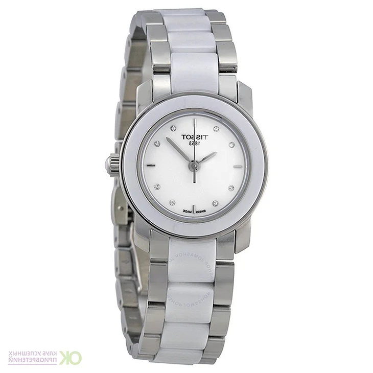 Tissot t-trend Cera White Ceramic Diamond Ladies watch t0642102201600