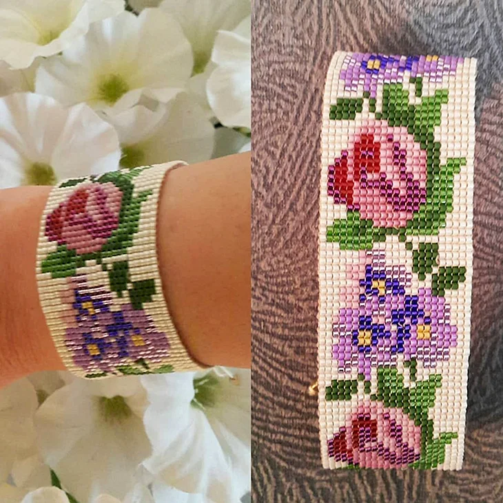 Тканые браслеты из бисера