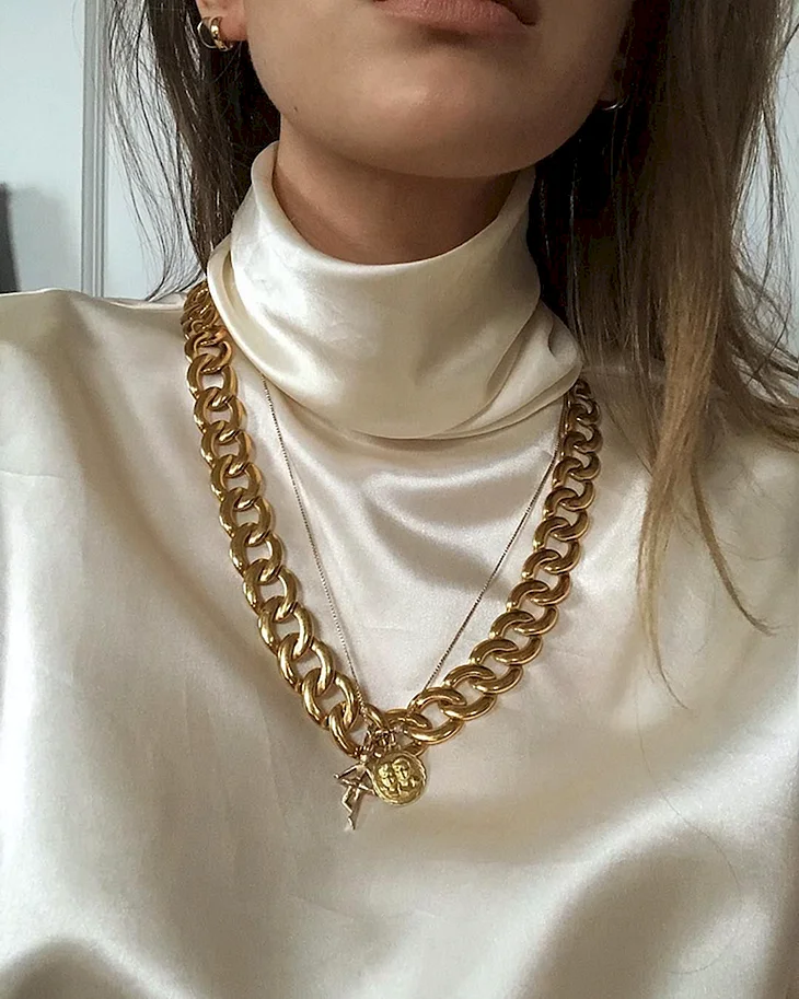 Цепь аксессуар на шею