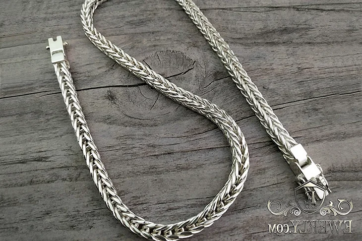Цепь серебряная колосс 55 см