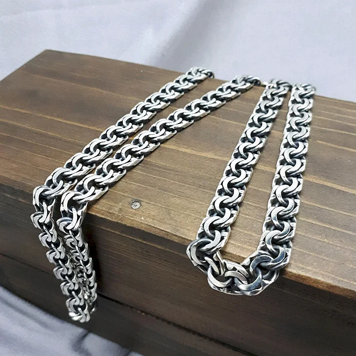 Цепь серебро бисмарк 55 см
