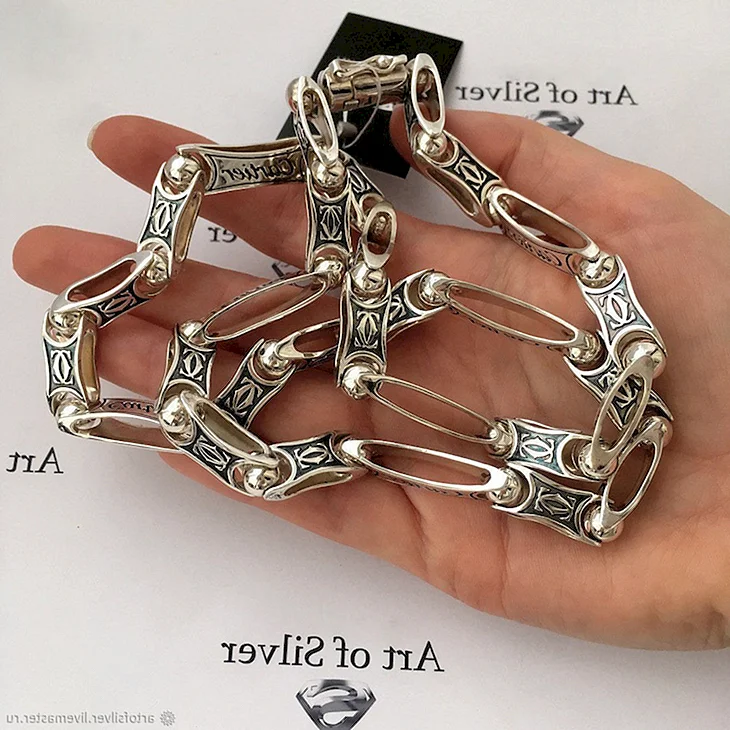 Цепочки из серебра, Картье.