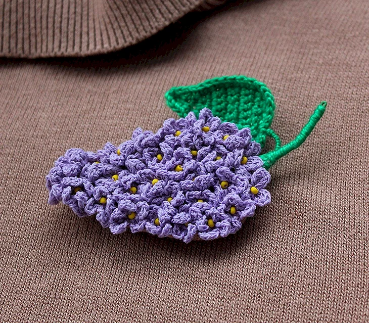 Цветы сирени крючком
