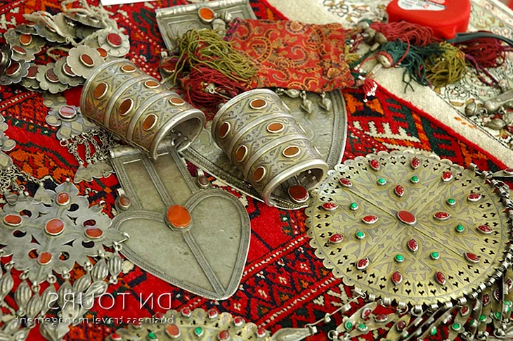 Туркменские украшения Туркмен Алтын изделия