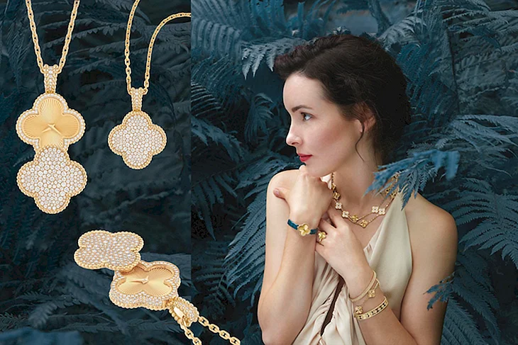 Украшения van Cleef фото на девушках
