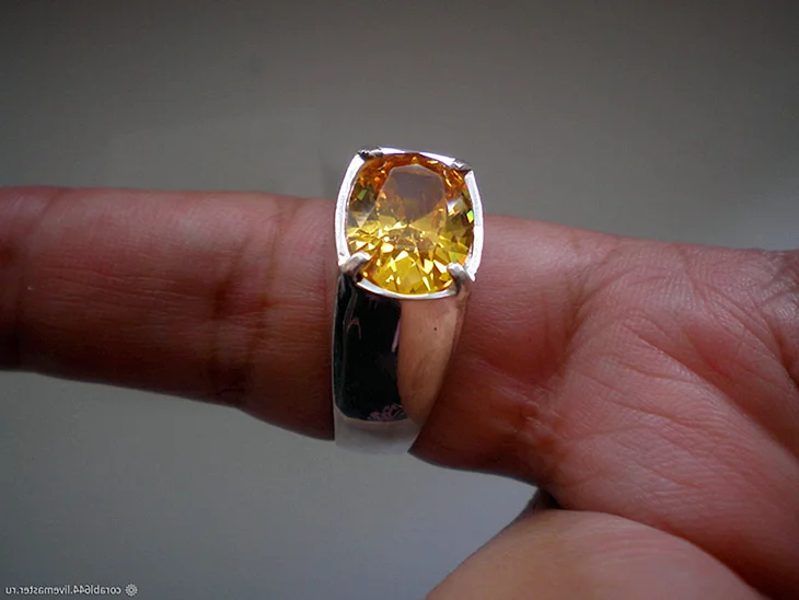 Желтый сапфир Sapphire кольцо