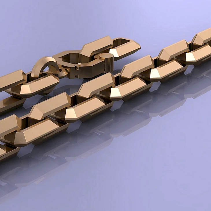 Золотая цепочка 3d