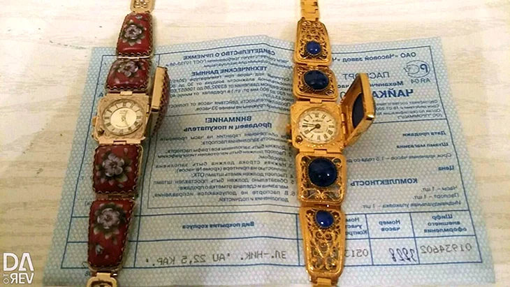 Золотые часы Чайка паспорт качества