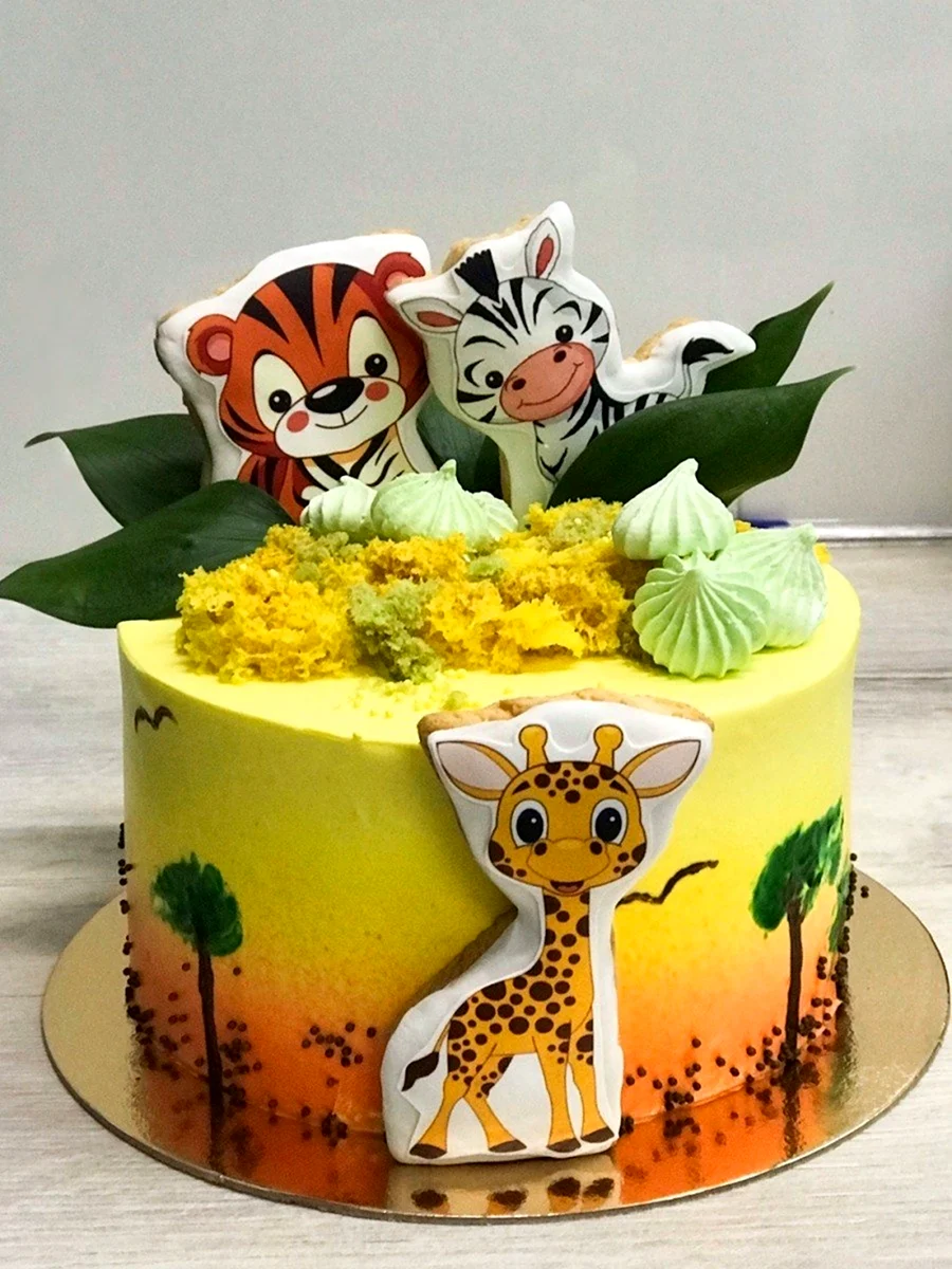 Детские торты джунгли