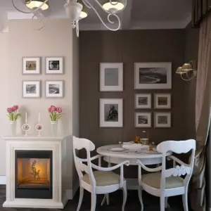 Кофейный цвет стен