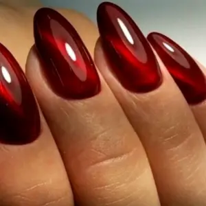 Кошачий глаз миндаль красный