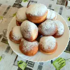 Круглые пончики с начинкой
