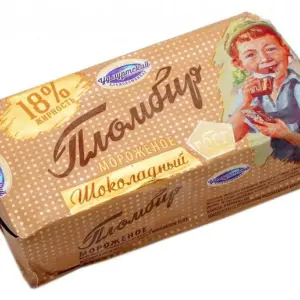 Мороженое пломбир СССР брикет